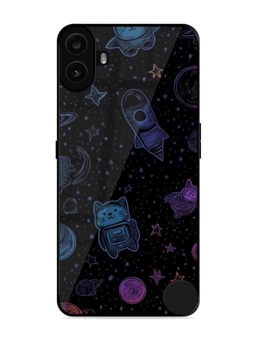 Cosmic Cat Chaos Glossy Soft Edge Case for Nothing CMF Phone 1