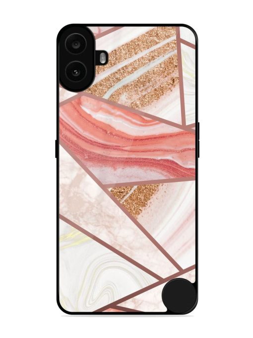 Rosy Mosaic Glossy Soft Edge Case for Nothing CMF Phone 1