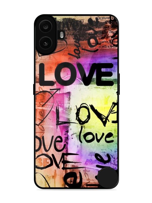 Love Graffiti Glossy Soft Edge Case for Nothing CMF Phone 1