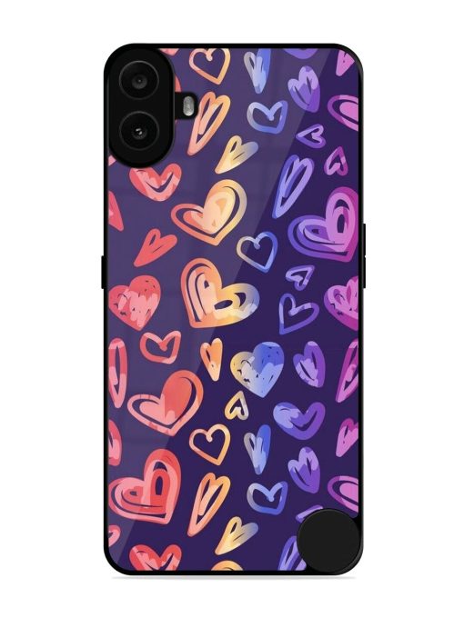 Rainbow Hearts Glossy Soft Edge Case for Nothing CMF Phone 1