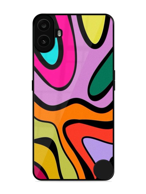 Groovy Swirls Glossy Soft Edge Case for Nothing CMF Phone 1