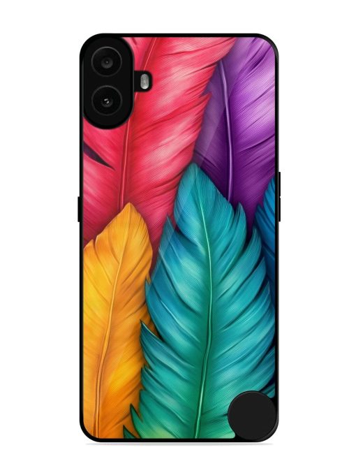 Rainbow Feathers Glossy Soft Edge Case for Nothing CMF Phone 1