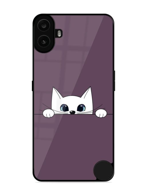 Peek-A-Boo Kitty Glossy Soft Edge Case for Nothing CMF Phone 1