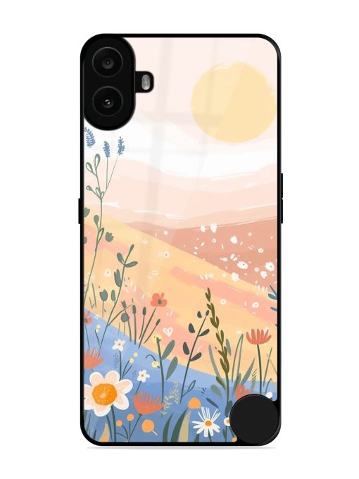 Golden Hour Blooms Glossy Soft Edge Case for Nothing CMF Phone 1