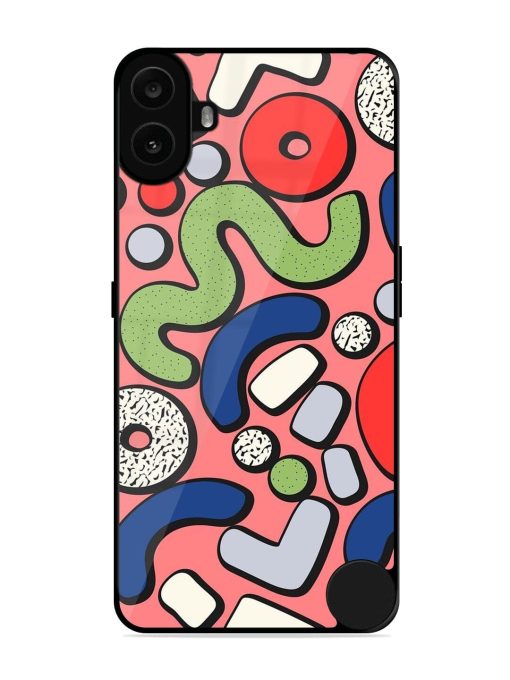 Groovy Geometric Shapes Glossy Soft Edge Case for Nothing CMF Phone 1