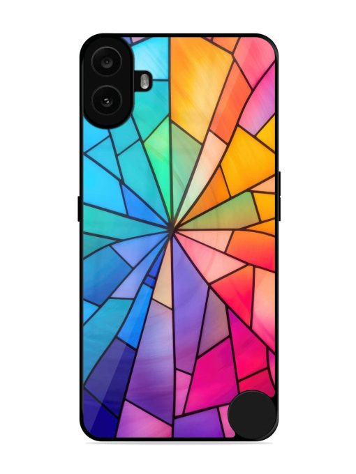 Stained Glass Kaleidoscope Of Colors Glossy Soft Edge Case for Nothing CMF Phone 1