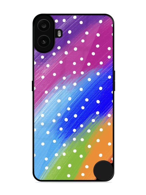 Rainbow Polka Dot Dream Glossy Soft Edge Case for Nothing CMF Phone 1