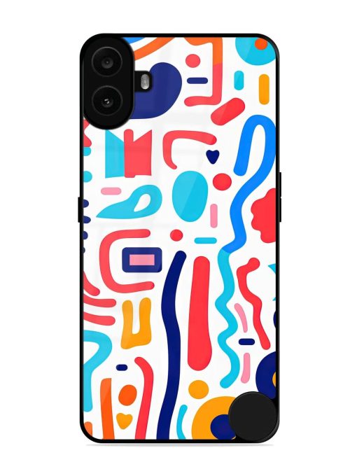 Whimsical Doodle Chaos Glossy Soft Edge Case for Nothing CMF Phone 1