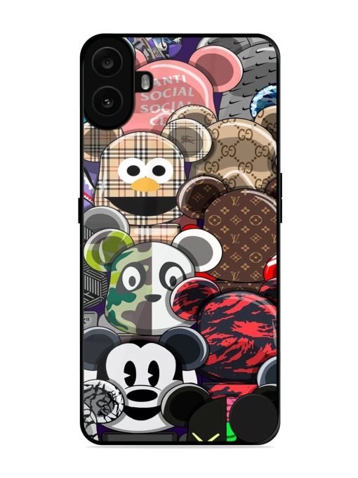 Streetwear Bearbrick Extravaganza Glossy Soft Edge Case for Nothing CMF Phone 1