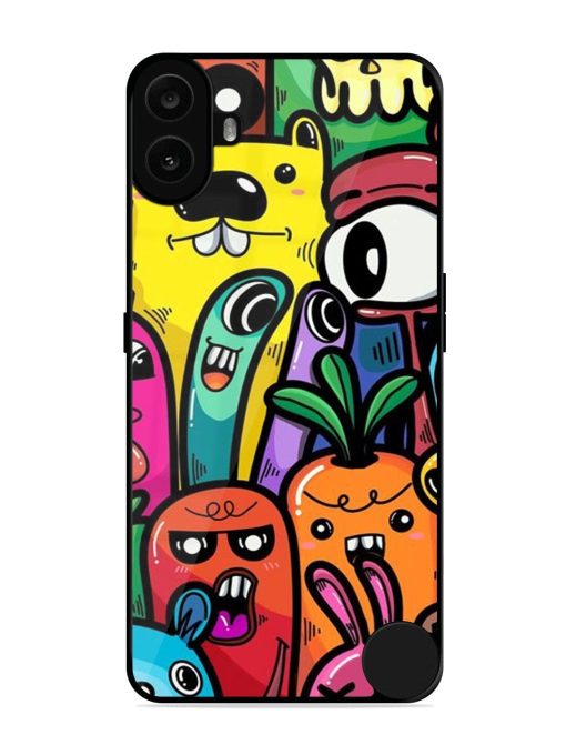 Whimsical Doodle Chaos Glossy Soft Edge Case for Nothing CMF Phone 1