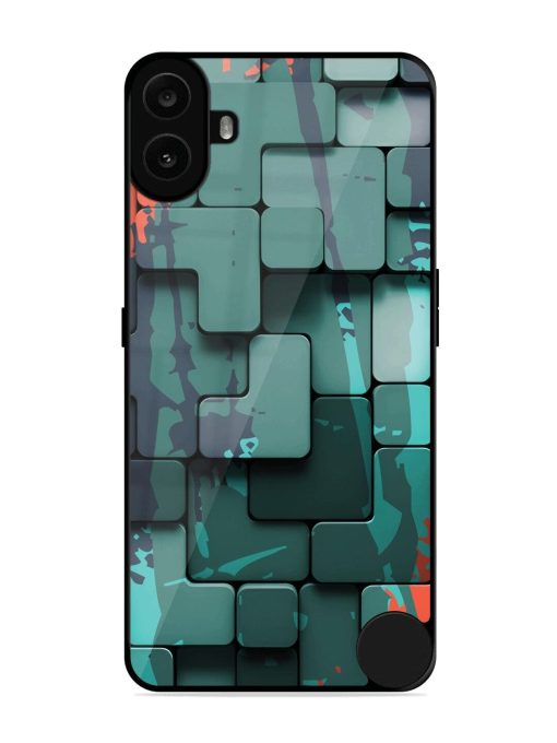 Abstract Geometric Mosaic Glossy Soft Edge Case for Nothing CMF Phone 1