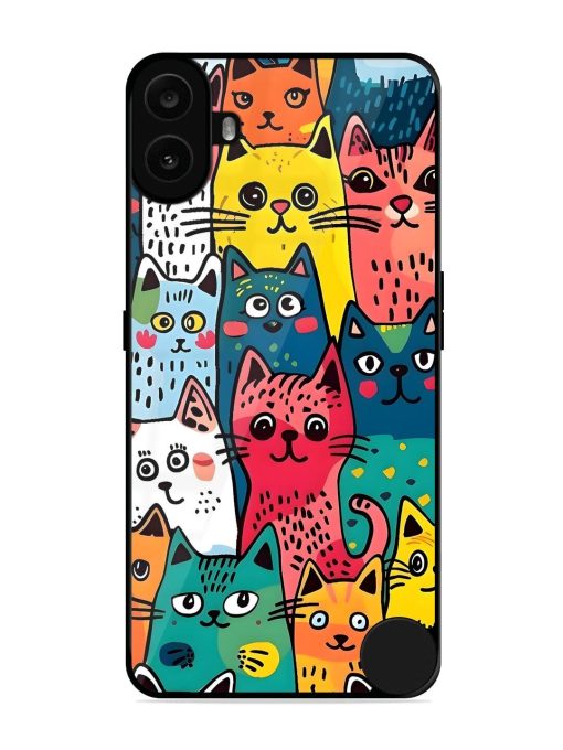 Feline Frenzy Glossy Soft Edge Case for Nothing CMF Phone 1