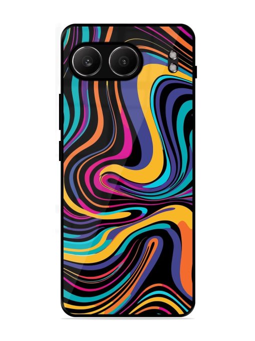 Psychedelic Swirl Glossy Soft Edge Case for Oneplus Nord 4 (5G)