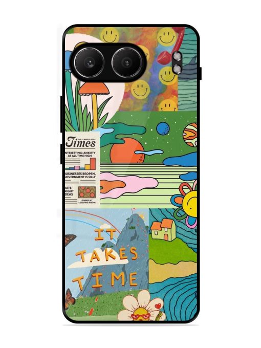 Groovy Vibes Glossy Soft Edge Case for Oneplus Nord 4 (5G)