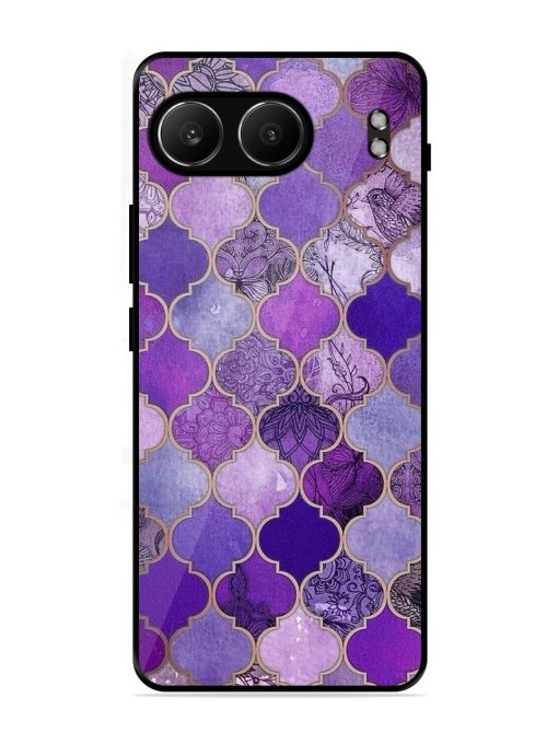 Purple Mosaic Magic Glossy Soft Edge Case for Oneplus Nord 4 (5G)