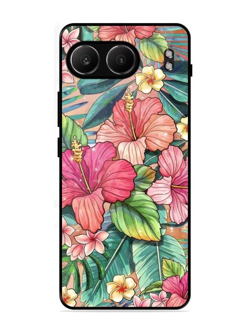 Tropical Tapestry Glossy Soft Edge Case for Oneplus Nord 4 (5G)