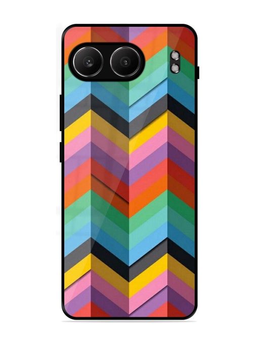 Colorful Zigzag Glossy Soft Edge Case for Oneplus Nord 4 (5G)