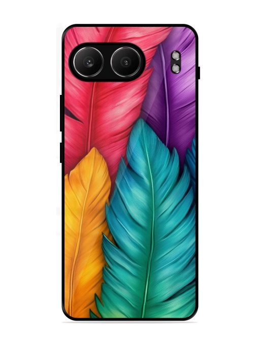 Rainbow Feathers Glossy Soft Edge Case for Oneplus Nord 4 (5G)