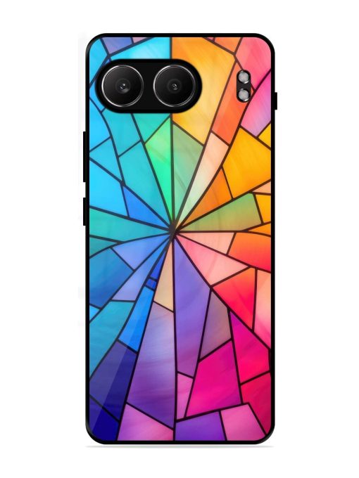 Stained Glass Kaleidoscope Of Colors Glossy Soft Edge Case for Oneplus Nord 4 (5G)