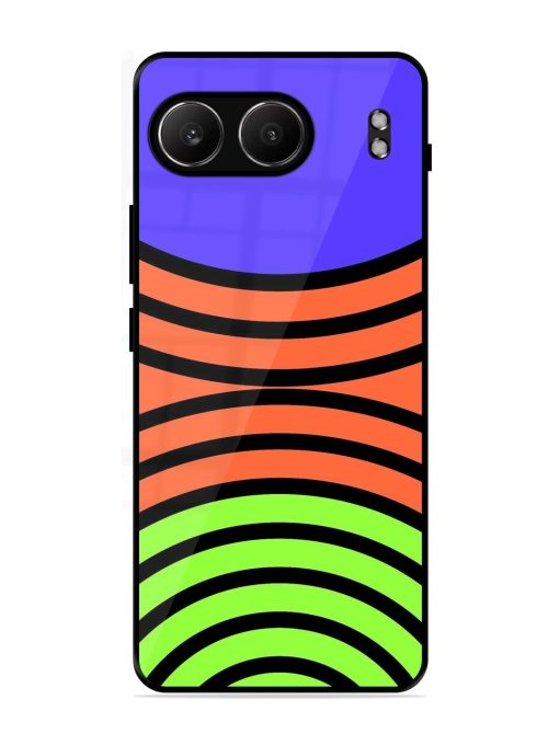 Psychedelic Stripe Symphony Glossy Soft Edge Case for Oneplus Nord 4 (5G)