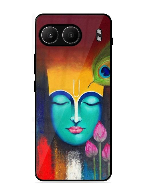 Divine Tranquility: The Face Of Krishna Glossy Soft Edge Case for Oneplus Nord 4 (5G)