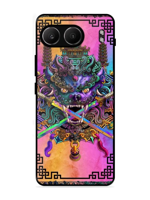 Psychedelic Fu Dog Tapestry Glossy Soft Edge Case for Oneplus Nord 4 (5G)