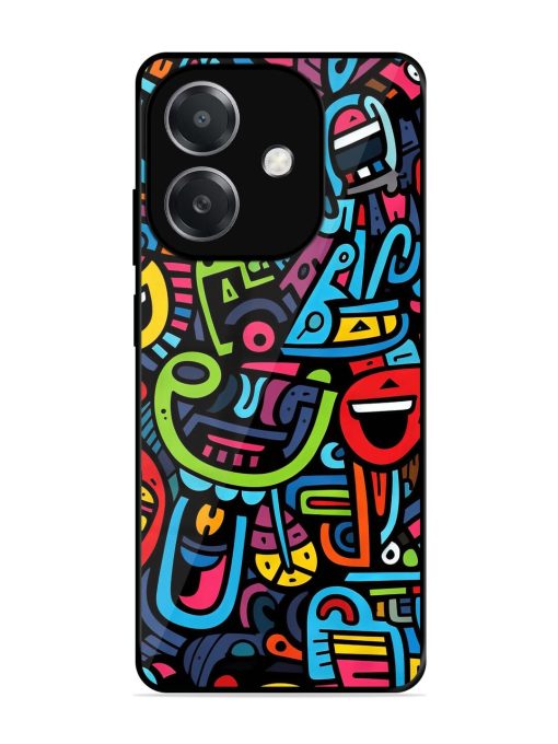 Doodlephoria Glossy Soft Edge Case for Oppo A3X (5G)