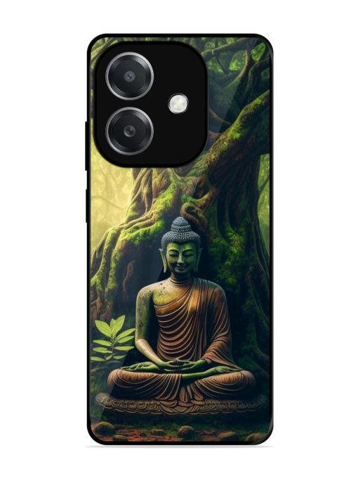 Green Buddha Art Glossy Soft Edge Case for Oppo A3X (5G)