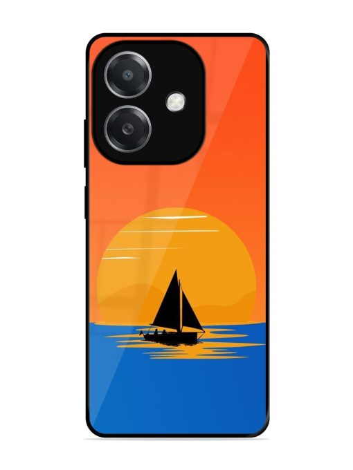 Sunset Sail Glossy Soft Edge Case for Oppo A3X (5G)