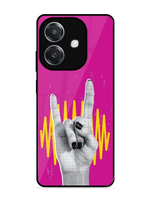 Rock Hand Glossy Soft Edge Case for Oppo A3X (5G)