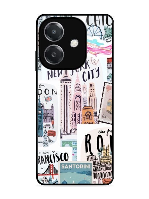 Travelogue Glossy Soft Edge Case for Oppo A3X (5G)