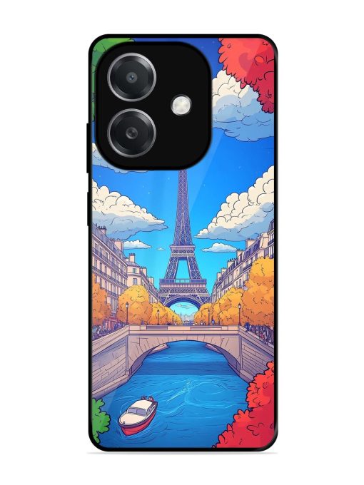 Parisian Panorama Glossy Soft Edge Case for Oppo A3X (5G)