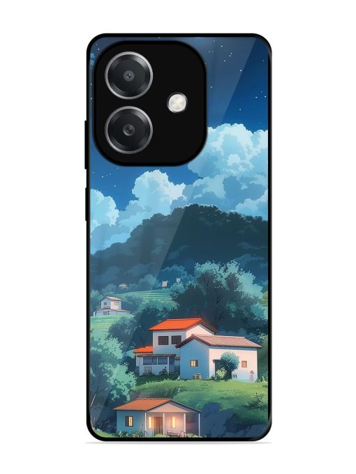 Peaceful Nightscape Glossy Soft Edge Case for Oppo A3X (5G)