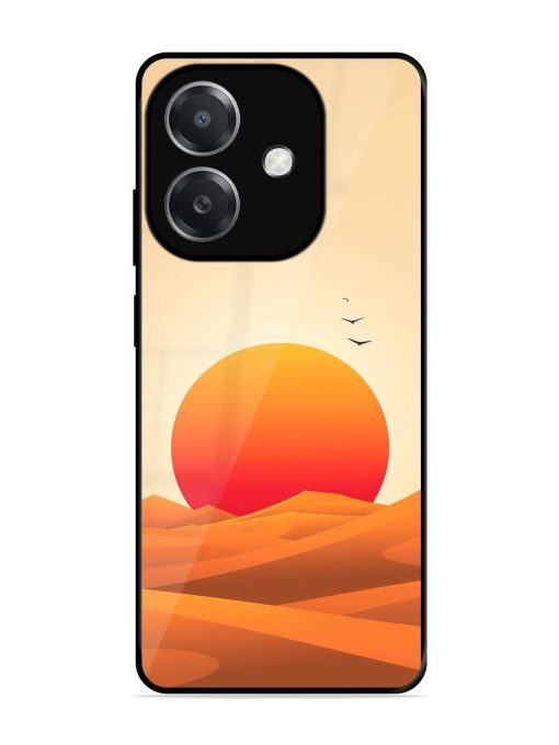 Desert Sunset Glossy Soft Edge Case for Oppo A3X (5G)