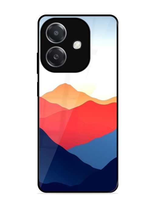 Sunset Peaks Glossy Soft Edge Case for Oppo A3X (5G)