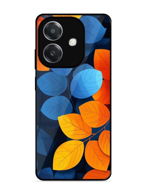 Autumn'S Contrast Glossy Soft Edge Case for Oppo A3X (5G)