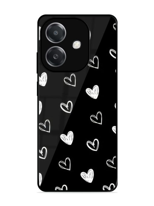 Scattered Hearts Glossy Soft Edge Case for Oppo A3X (5G)