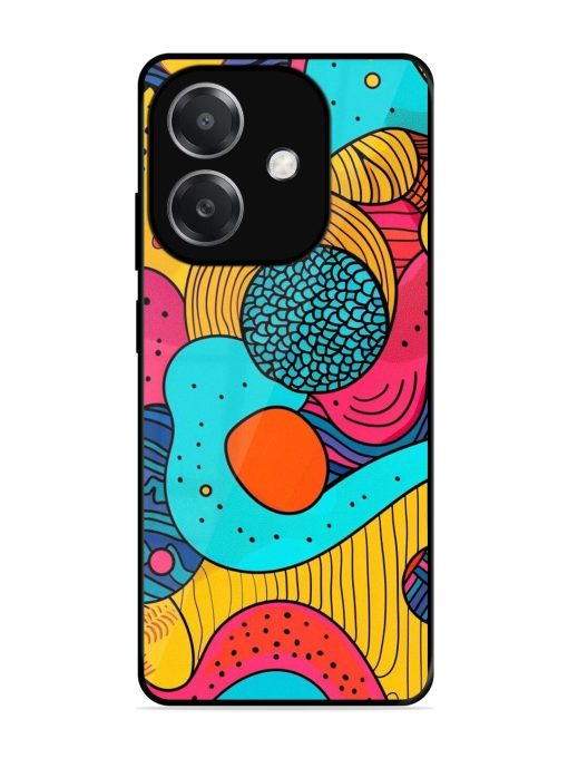 Psychedelic Patterns Glossy Soft Edge Case for Oppo A3X (5G)