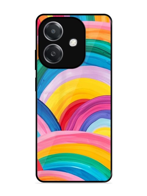 Rainbow Symphony Glossy Soft Edge Case for Oppo A3X (5G)