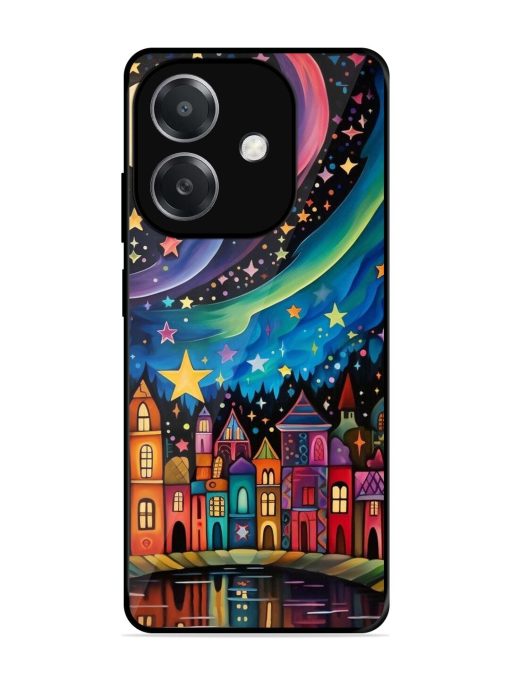 Starlit Village Glossy Soft Edge Case for Oppo A3X (5G)