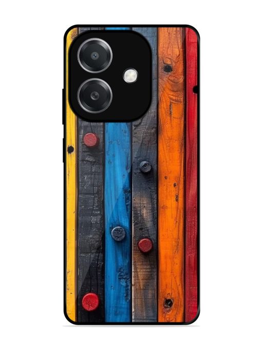 Rainbow Plank Glossy Soft Edge Case for Oppo A3X (5G)