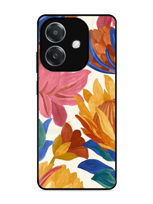 Blooming Tapestry Glossy Soft Edge Case for Oppo A3X (5G)