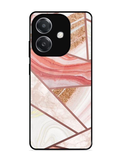 Rosy Mosaic Glossy Soft Edge Case for Oppo A3X (5G)