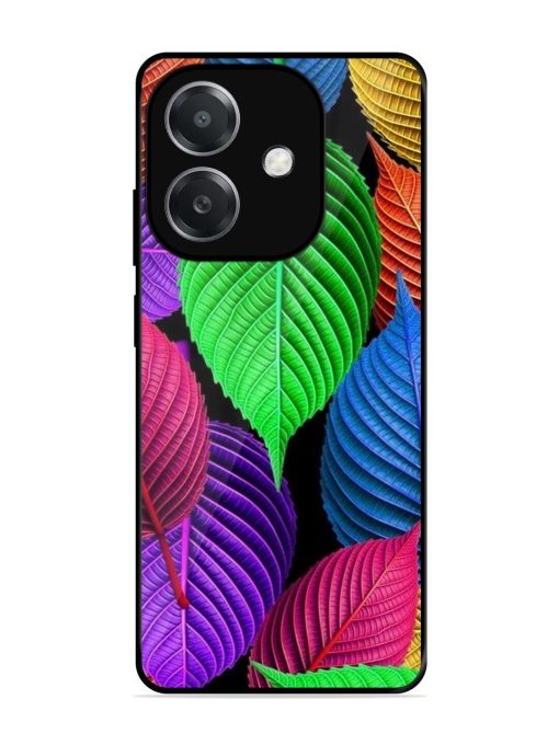 Rainbow Leaf Symphony Glossy Soft Edge Case for Oppo A3X (5G)