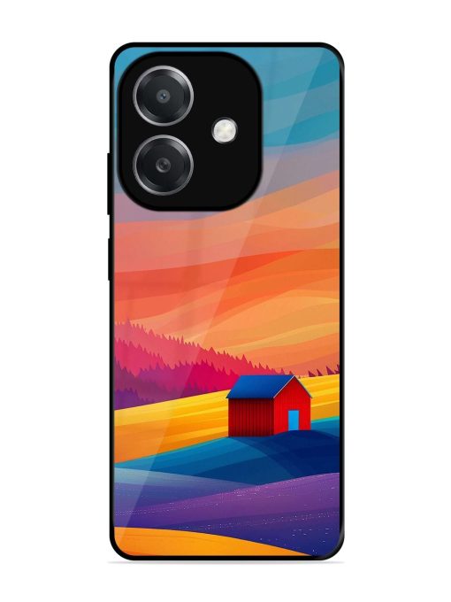 Sunset Solitude Glossy Soft Edge Case for Oppo A3X (5G)