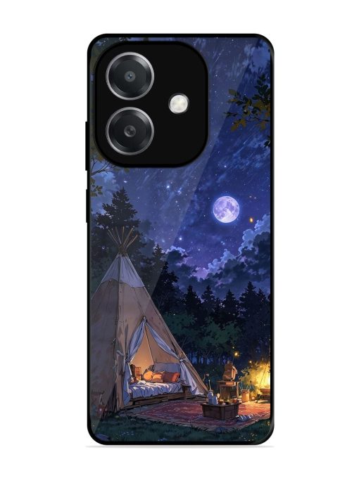 Moonlight Camping Glossy Soft Edge Case for Oppo A3X (5G)