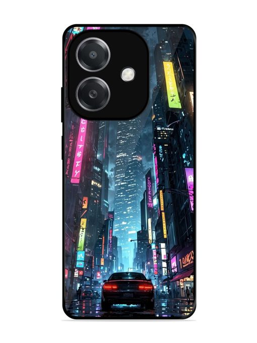 Neon Nightscape Glossy Soft Edge Case for Oppo A3X (5G)