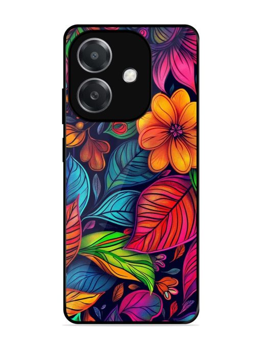 Rainbow Of Blooms Glossy Soft Edge Case for Oppo A3X (5G)
