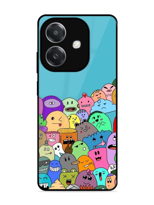 Monster Mash Glossy Soft Edge Case for Oppo A3X (5G)