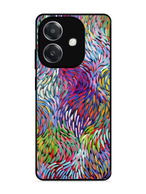 Vibrant Waves Glossy Soft Edge Case for Oppo A3X (5G)